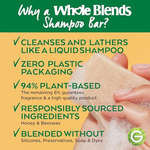 Garnier Whole Blends Restoring Shampoo Bar for Dry, Damaged Hair, Honey Treasures, 2 Oz, Pack of 6 (Pack of 6) - Image 4