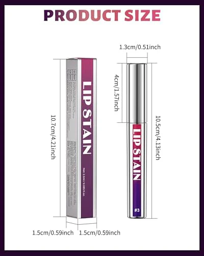 3Pcs Peel Off Lip Stain Tattoo Set, Long Lasting Lip Liner Stain Peel Off Matte Lip Gloss Nude Lipstick, Waterproof Smudge Proof High Pigmented Color Peel Off Lip Stain Tint Women Lip Makeup Gift - Image 7