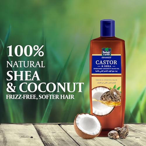 Parachute Advansed Castor & Shea Enriched Coconut Hair Oil| Castor Hair Oil| 10x Stronger Hair| For Thick, Soft & Nourished Hair| 10.1 Fl.oz | Pack of 2 - Image 3