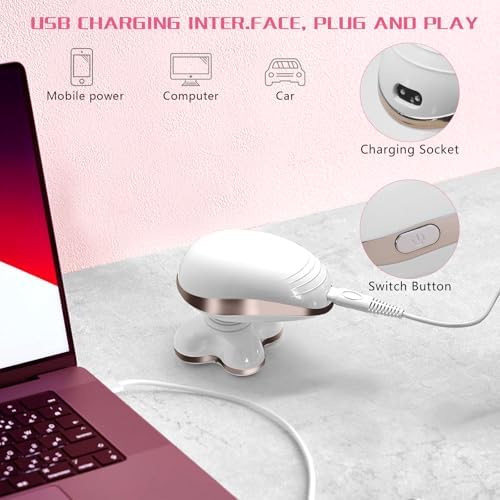 Electric Razors for Women: Rechargeable Shaver with Detachable Head - 5D Wet and Dry Lady Hair Remover for Legs and Hand (Gold) - Image 4