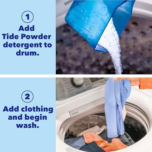 Tide Clean and Gentle Powder Laundry Detergent, Unscented, 68 Loads, 77 oz - Image 5