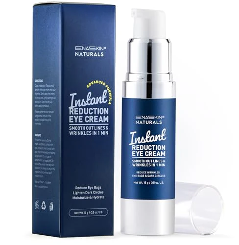 Enaskin Naturals Instant Anti Wrinkle Eye Cream: Rapid Temporay Eye Tightener for Dark Circles, Fine Lines and Puffiness in 60s, Anti Aging Under Eye Cream for Fine Lines and Eye Bags