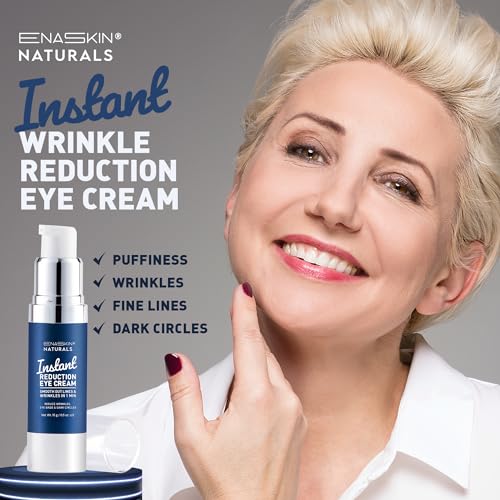 Enaskin Naturals Instant Anti Wrinkle Eye Cream: Rapid Temporay Eye Tightener for Dark Circles, Fine Lines and Puffiness in 60s, Anti Aging Under Eye Cream for Fine Lines and Eye Bags - Image 2