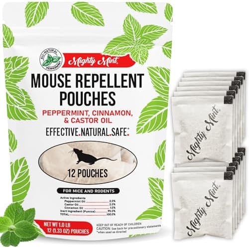 Mighty Mint Mouse Repellent Pouches & Rodent Repellent Spray Bundle - Image 2