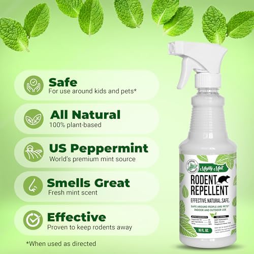 Mighty Mint Mouse Repellent Pouches & Rodent Repellent Spray Bundle - Image 7
