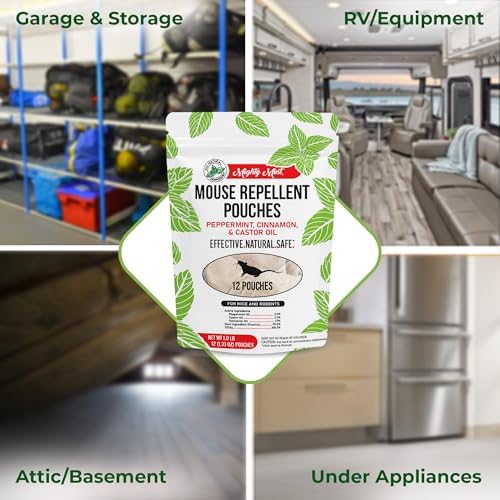 Mighty Mint Mouse Repellent Pouches & Rodent Repellent Spray Bundle - Image 8