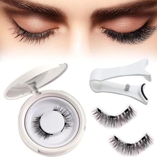 Ginani Lashes, Ginani Magnetic Lashes, Magnetic Eyelashes, Magnetic Lashes with Applicator, Reusable Magnetic Eyelashes, Magnetic Eyelashes Natural Look (Bushy)