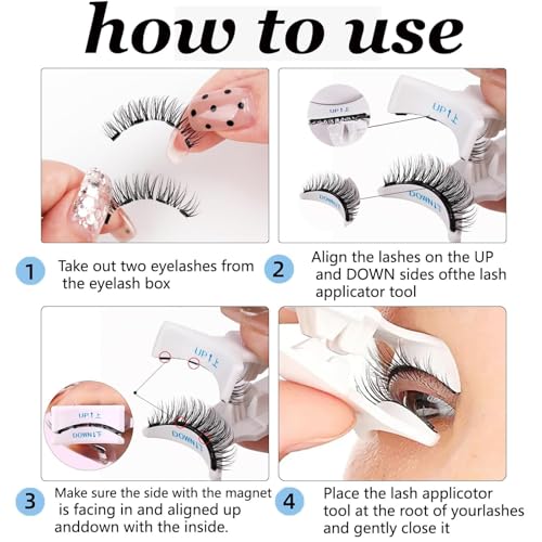 Ginani Magnetic Lashes, Ginani Lashes, Atikisoi Magnetic Lashes, New Magnetic Lashes With Applicator (Simple) - Image 7