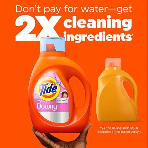 Tide Plus Boost of Ultra Downy Liquid Laundry Detergent, April Fresh Scent, 148 fl oz, 105 Loads, Laundry Detergent Liquid with Long-Lasting Freshness - Image 7