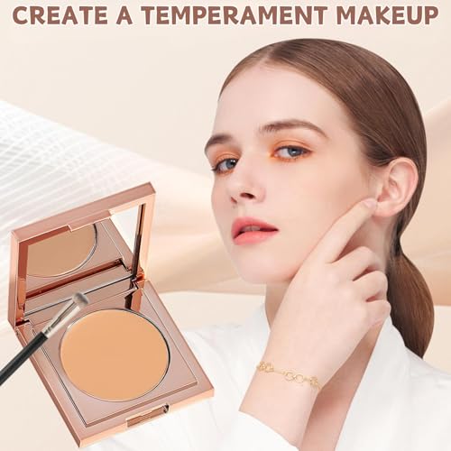 Colored Clay CC Undereye Corrector, Color Corrector for Dark Circles with Brush, Conceal & Brighten Dark Circles, Under Eye Hydrating Concealer (Natural, 1) - Image 2