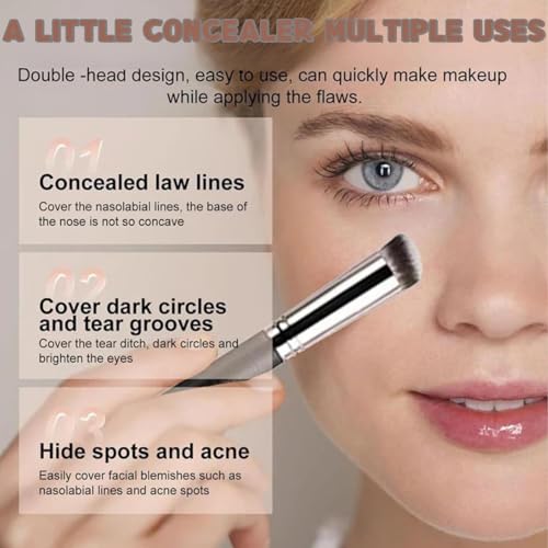 Colored Clay CC Undereye Corrector, Color Corrector for Dark Circles with Brush, Conceal & Brighten Dark Circles, Under Eye Hydrating Concealer (Natural, 1) - Image 4