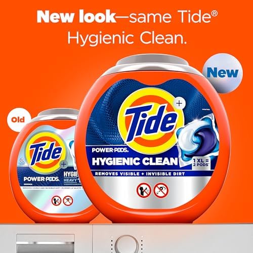 Tide Hygienic Clean Power PODS Laundry Detergent Pacs, Original Scent, 57 Count, Removes Visible and Invisible Dirt - Image 2