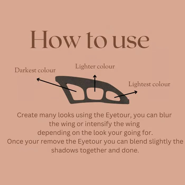 Eyetour Eyeshadow Tool, Eyetour Your Glam Bestie, Eyetour Eyeshadow Guide, Eyetour Makeup Tool for Eyeshadow, Eyeshadow Stencils for Eyes, Eyeliner Template for Women, Quick Make-Up Stencils (1Pcs) - Image 7