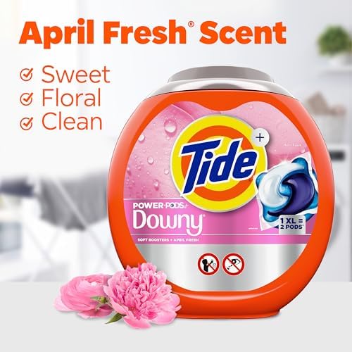 Tide Power PODs + Downy Laundry Detergent Pods, 57 Count, Soft Boosters + April Fresh - Image 7