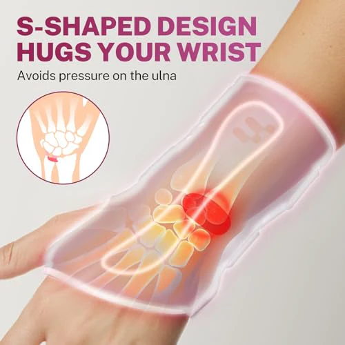Ultra Thin Carpal Tunnel Wrist Brace, Breathable Yoga Fabric with S-Splints for Pain Relief, Tendonitis, Typing & Sleeping, Injury Recovery (Left Hand, S) - Image 4