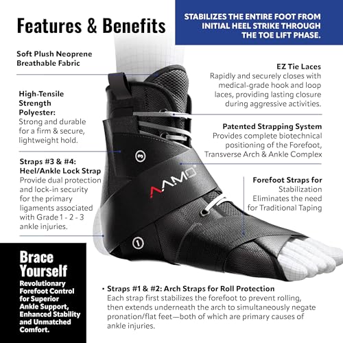 AAMO Sport Lace Up Ankle Brace for Women and Men, Ankle Support, Foot Brace, For Sprained or Injured Ankle and More, Ankle Brace for Sports, Size XL - Image 3