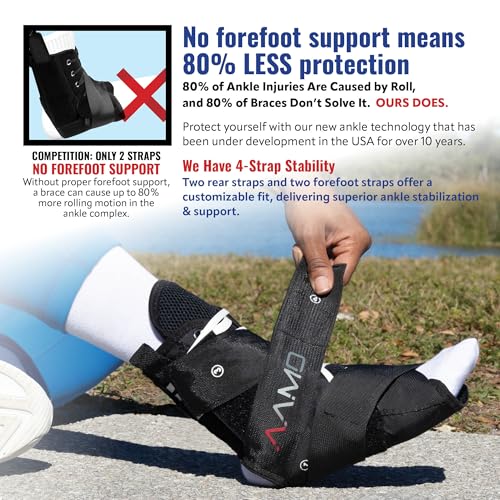 AAMO Sport Lace Up Ankle Brace for Women and Men, Ankle Support, Foot Brace, For Sprained or Injured Ankle and More, Ankle Brace for Sports, Size XL - Image 4