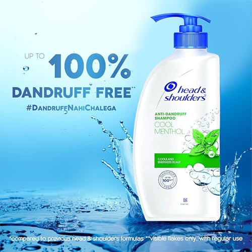 Head & Shoulders Anti Dandruff Shampoo, 2 Pack, Cool Menthol Scent Refreshes and Cleanses Scalp, Daily Use For all Hair Types, 22 oz Pump Bottles - Image 3