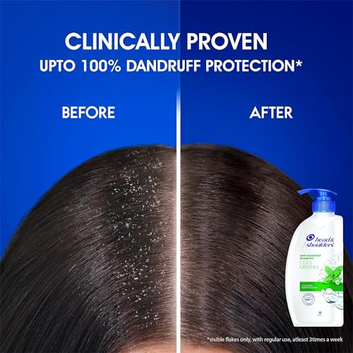 Head & Shoulders Anti Dandruff Shampoo, 2 Pack, Cool Menthol Scent Refreshes and Cleanses Scalp, Daily Use For all Hair Types, 22 oz Pump Bottles - Image 7