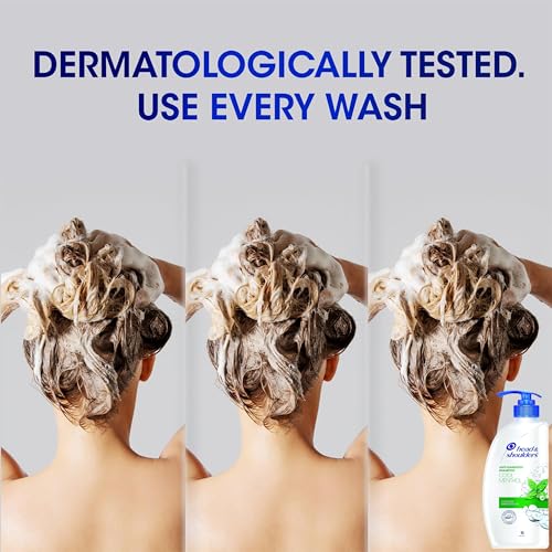 Head & Shoulders Anti Dandruff Shampoo, 2 Pack, Cool Menthol Scent Refreshes and Cleanses Scalp, Daily Use For all Hair Types, 22 oz Pump Bottles - Image 8