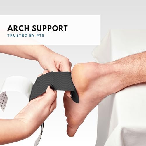 Plantar Fasciitis Tape, 20 Applications - Precut Kinesiology Tape Strips for Foot Soreness Relief - Also Great for Shin Splints - Includes 20 2x10" Strips & 40 2x5" Strips (Black, 20 Count) - Image 3