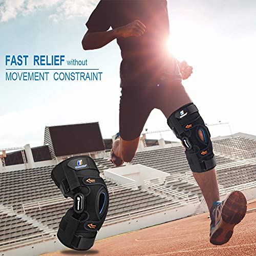 Knee Brace with Side Stabilizers & Patella Gel Support, Knee Brace for Men/Women with Removable Dual Metal Hinges, Adjustable Knee Braces for Knee Pain Relief, Arthritis, Meniscus Tear, ACL, PCL, MCL - Image 5