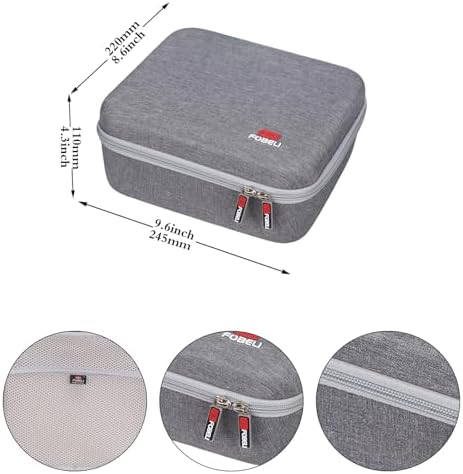 FBLFOBELI Hard Storage Case Compatible with OMRON Platinum BP5450/10 Series BP7450/Gold BP5350/7 Series BP7350 Blood Pressure Monitor with Upper Arm Cuff, Case Only (Grey) - Image 5