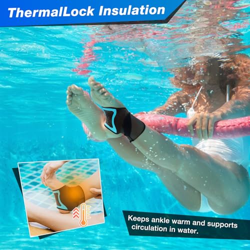 Nvorliy AquaSkin Pro Ankle Brace, Quick-Dry & Chlorine-Resistant Ankle Sleeve for Swimming, Surfing, Diving, Paddle Boarding & Aquatic Recovery–Ultra-Thin Support for Men & Women (Right, XL) - Image 5