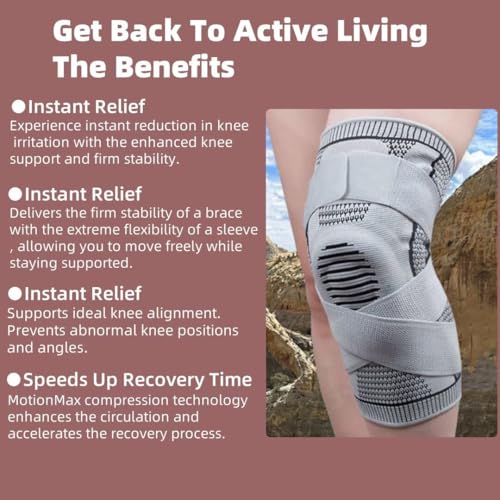 Motion Max Knee Pro Knee Brace,Bone-on-Bone WalkingSupport,Bone RecoveryKnee Braces,3XL,One Pair - Image 7