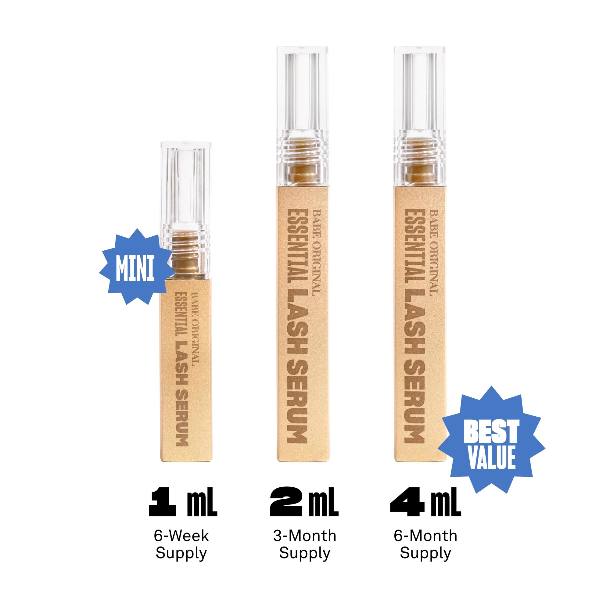 Babe Original Lash Serum - Fuller & Longer Looking Eyelashes, Lash Enhancing Serum, for Natural Lashes and Lash Extensions, 1mL, Starter Supply - Image 5