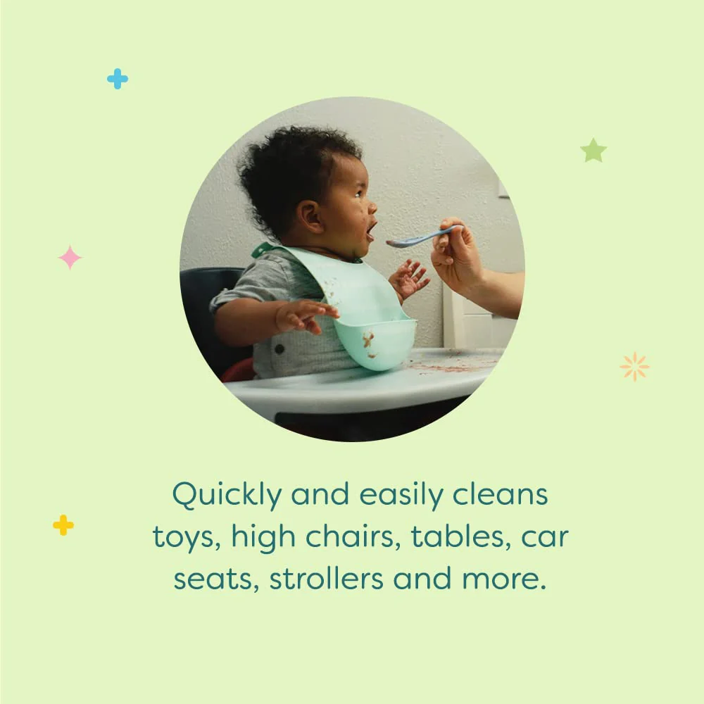 Babyganics Toy & Highchair Cleaner Spray, Fragrance Free, 17oz Spray Bottle, Made without ammonia, bleach, phosphates, phthalates or dyes, Pack of 2. - Image 4