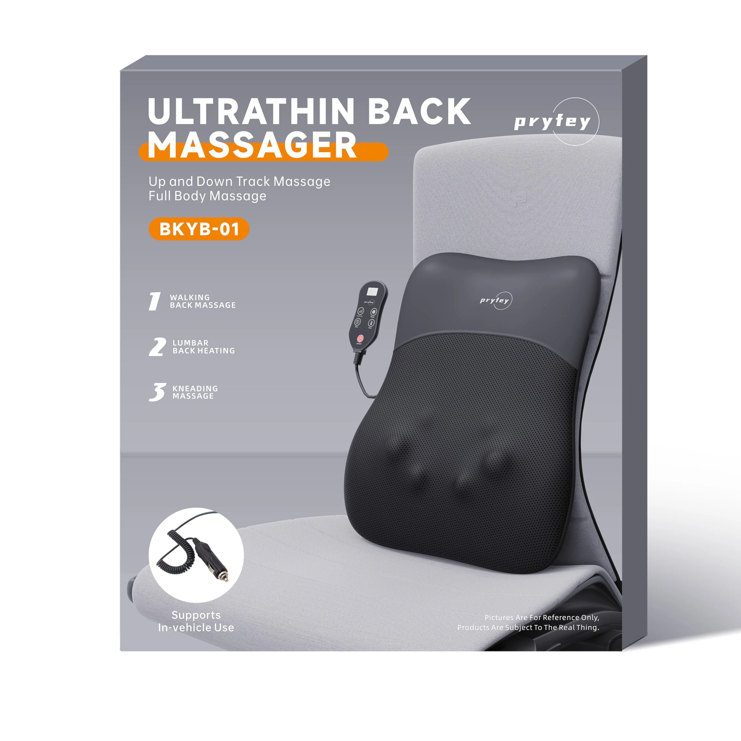 Back Massager, Rolling Up and Down Back Massager with Heat, Back Massage 4D Kneading for Pain Relief Deep Tissue, Ultrathin Shoulder Massager Gift for Women Men Parents Christmas - Image 2