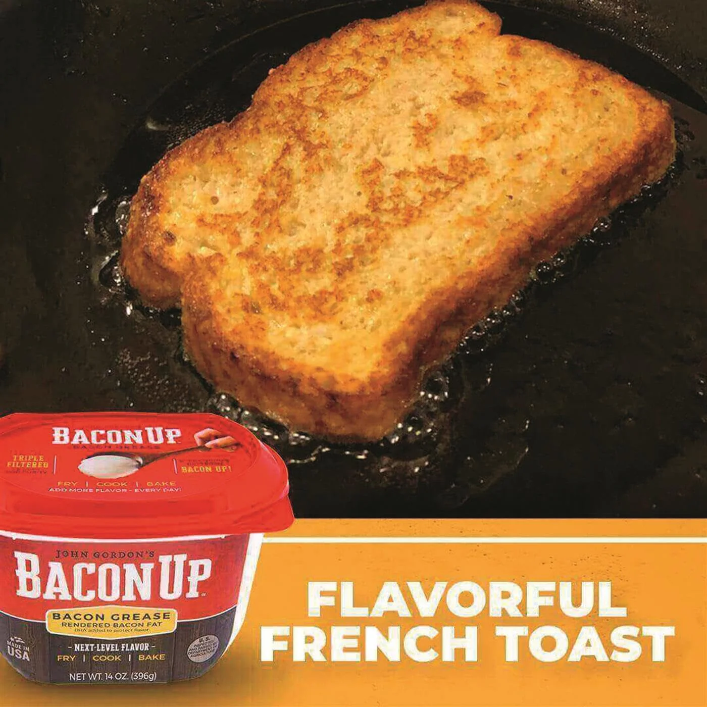 Bacon UpⓇ Bacon Grease for Cooking - 9lb Pail of Authentic Cooking Fat, Turkey Frying and Baking - Image 6