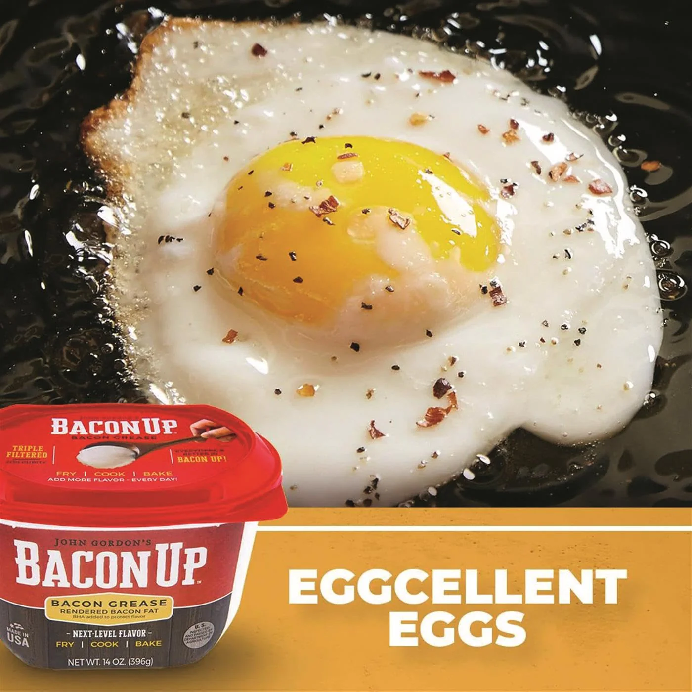 Bacon UpⓇ Bacon Grease for Cooking - 9lb Pail of Authentic Cooking Fat, Turkey Frying and Baking - Image 7