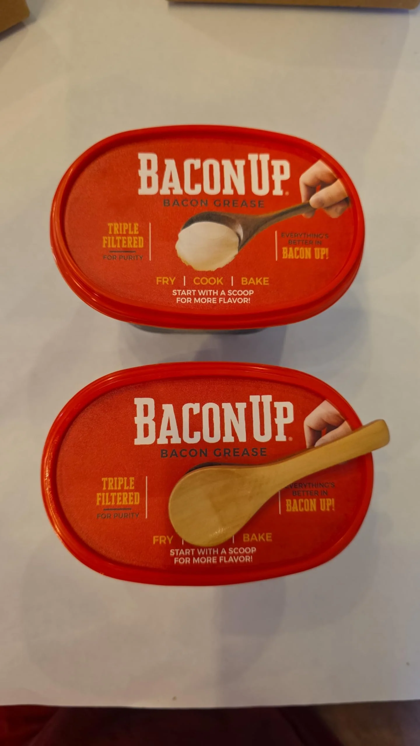 Bacon Up Bacon Grease for Cooking - 14 Ounce (2-pack) with spoon - Image 2