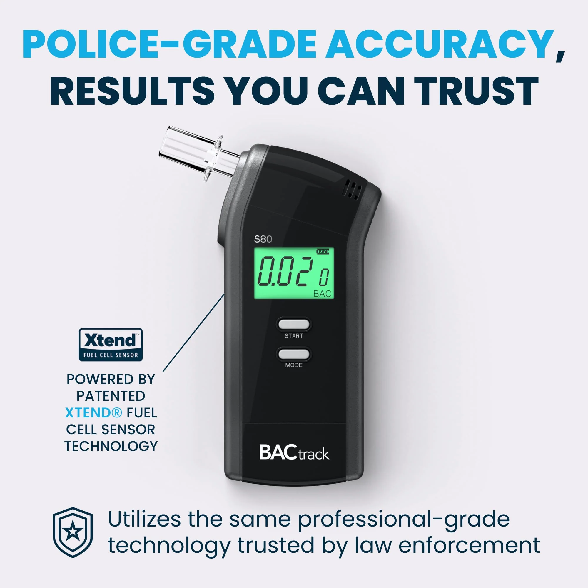 BACtrack S80 Breathalyser | Professional-Grade Accuracy | DOT & NHTSA Approved | FDA 510(k) Cleared | Portable Breath Alcohol Tester for Personal & Professional Use - Image 6