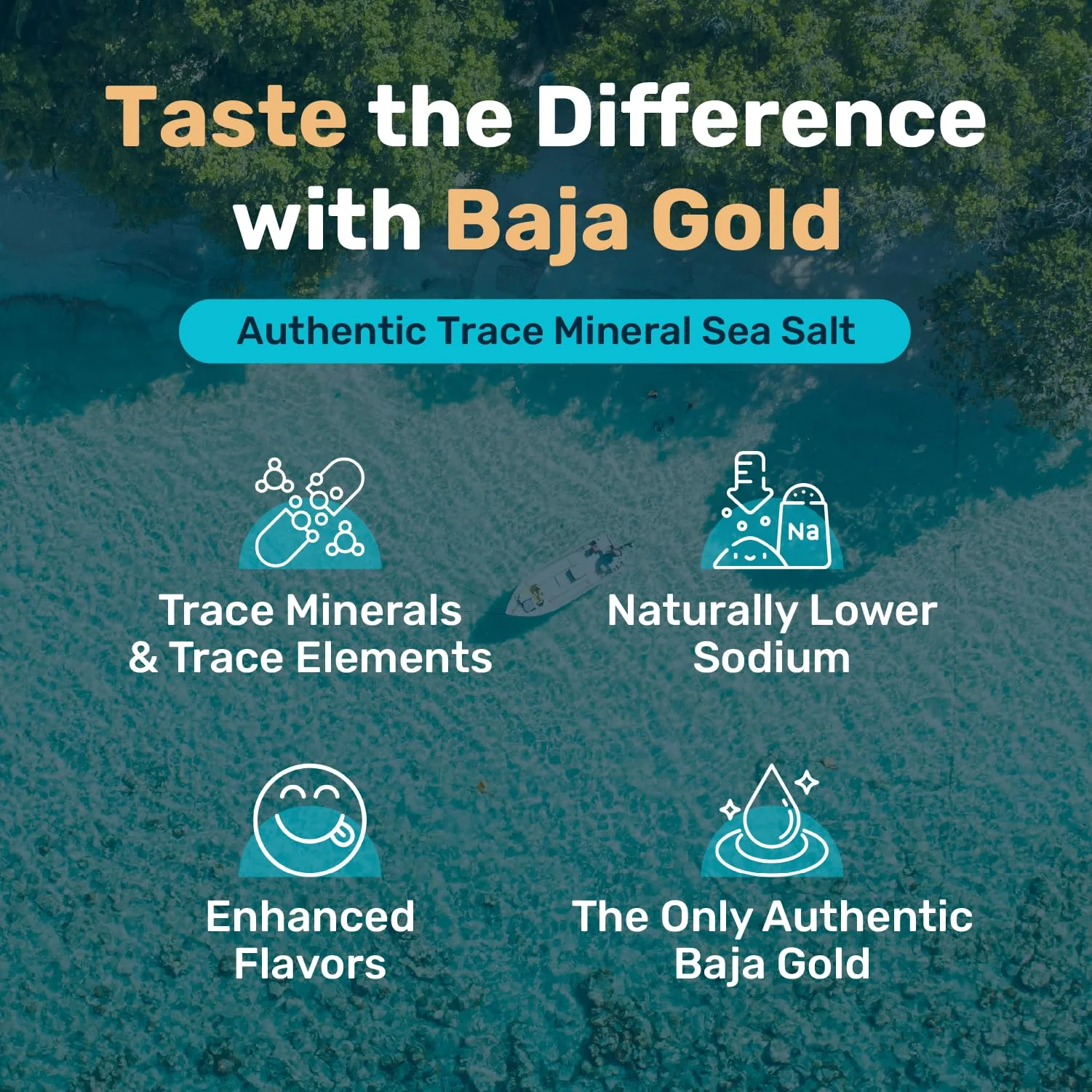 Baja Gold Signature Mineral Sea Salt - Recommended by Gary Brecka - Organic Natural Grain Salt for Cooking & Baking | Authentic Baja Salt | Ideal for All Culinary Creations | 1 lb. Resealable Bag, 300+ Servings - Image 4