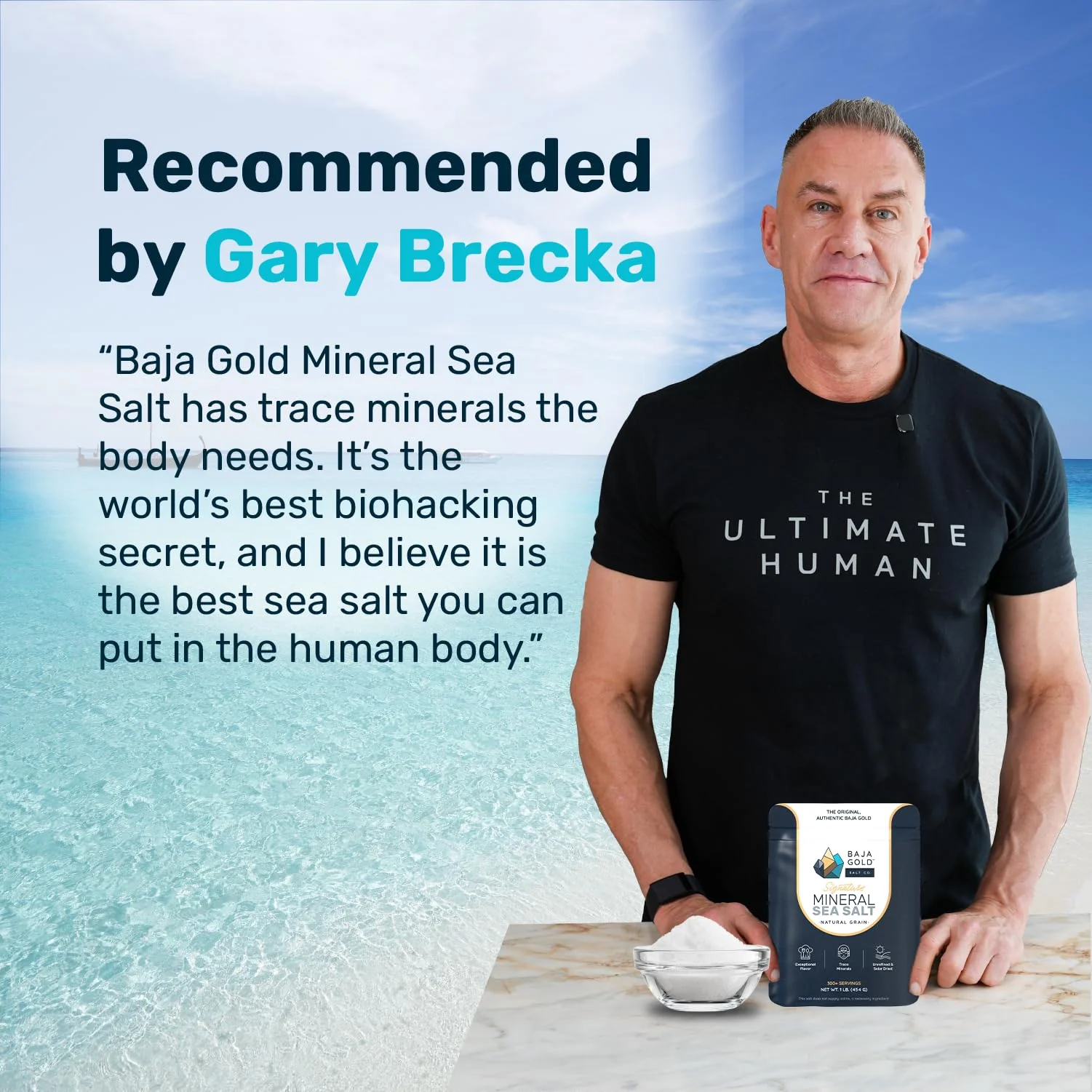 Baja Gold Signature Mineral Sea Salt - Recommended by Gary Brecka - Organic Natural Grain Salt for Cooking & Baking | Authentic Baja Salt | Ideal for All Culinary Creations | 1 lb. Resealable Bag, 300+ Servings - Image 7