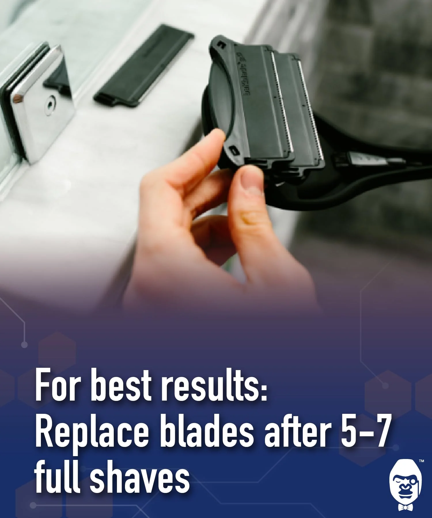 Bakblade 2.0, Back Hair Body Shaver Replaceable Refill Cartridges for 2.0, 3.0 Elite Shavers, Dryglide Technology (6 Razors Included) - Image 5
