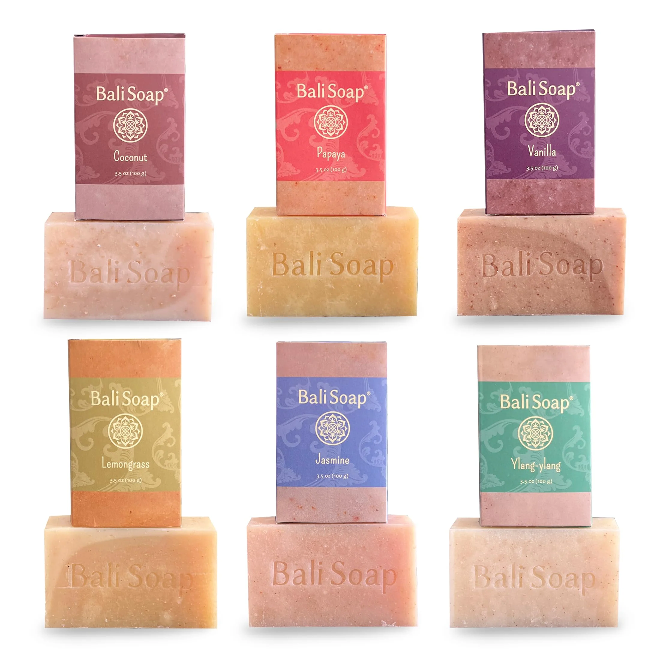 Bali Soap Premium Natural Soap Gift Set, Handmade in Bali, Plant Based Cold Process with Botanical Extracts, 6 Pack, Deeply Moisturizing, Free from Parabens Sulfates and Phthalates - Image 8