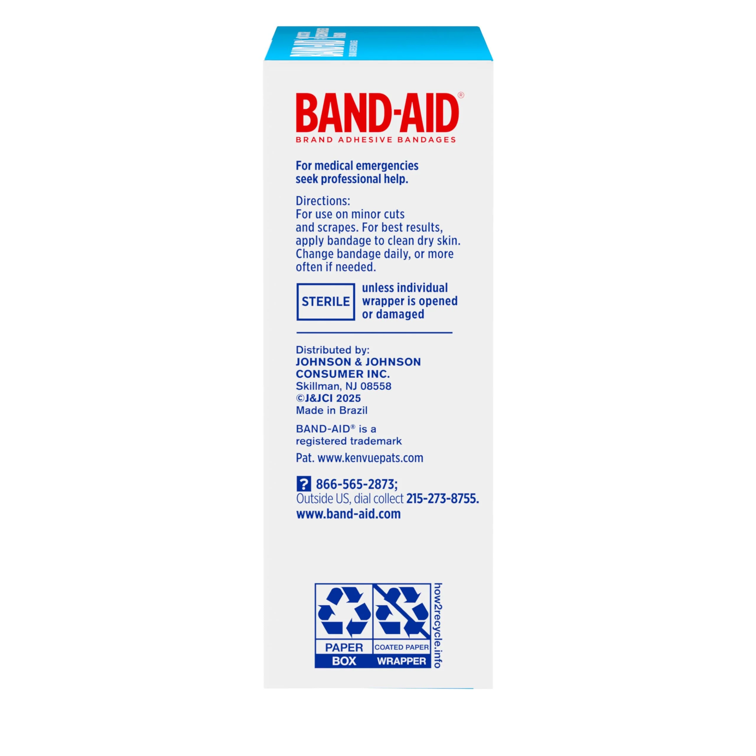 BAND-AID Brand Sheer Spots Adhesive Small Square Bandages, Sterile, Individually Wrapped Discreet First Aid & Wound Care for Minor Cuts & Scrapes, Quilt-Aid Comfort Pads, One Size, 50 ct - Image 7