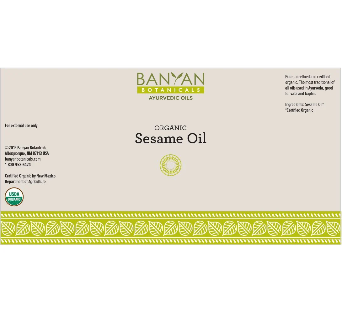 Banyan Botanicals Organic Unrefined Sesame Oil – Rich & Warming Ayurvedic Massage Oil for Body & Scalp – Traditional Abhyanga Oil for Deep Tissue Grounding & Recovery – 34 oz – USDA Organic - Image 7