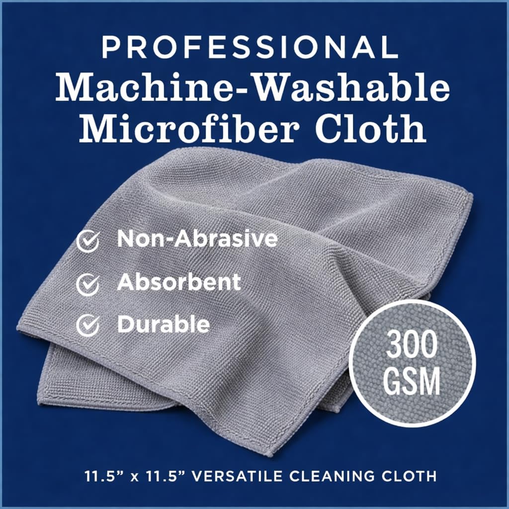 Bar_Keeper_Friend Soft Cleanser 52 oz (2 × 26 oz) + 2 Professional Microfiber Cleaning Cloth 12” x 12” | Home Cleaning Supplies Kit | ULTIMATE CLEANING KIT | By R&C Store - Image 5