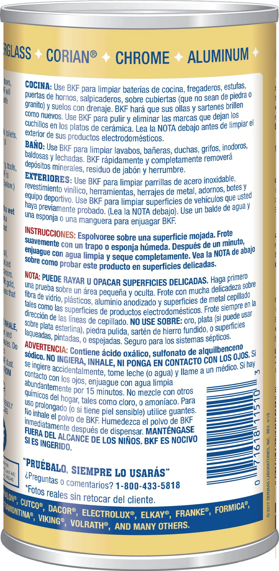 Bar Keepers Friend Powder Cleanser (2 x 12 oz) Multipurpose Cleaner, Stain & Rust Remover for Bathroom, Kitchen & Outdoor Use on Stainless Steel, Aluminum, Brass, Tile, Ceramic, Porcelain & More - Image 2