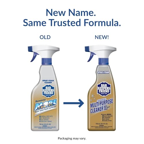 Bar Keepers Friend Soft Cleanser (26 oz) MORE Spray + Foam (25.4 oz) Multipurpose Cleaner Bundle, Stain & Rust Remover for Multi Surface Bathroom, Kitchen & Outdoor Cleaning - Image 2