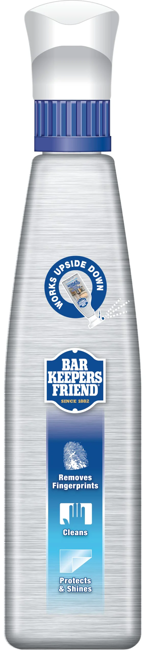 Bar Keepers Friend Stainless Steel Cleaner Spray (25.4 oz) + Microfiber Cloth - Removes Fingerprints and Grime Without Dulling - Image 2