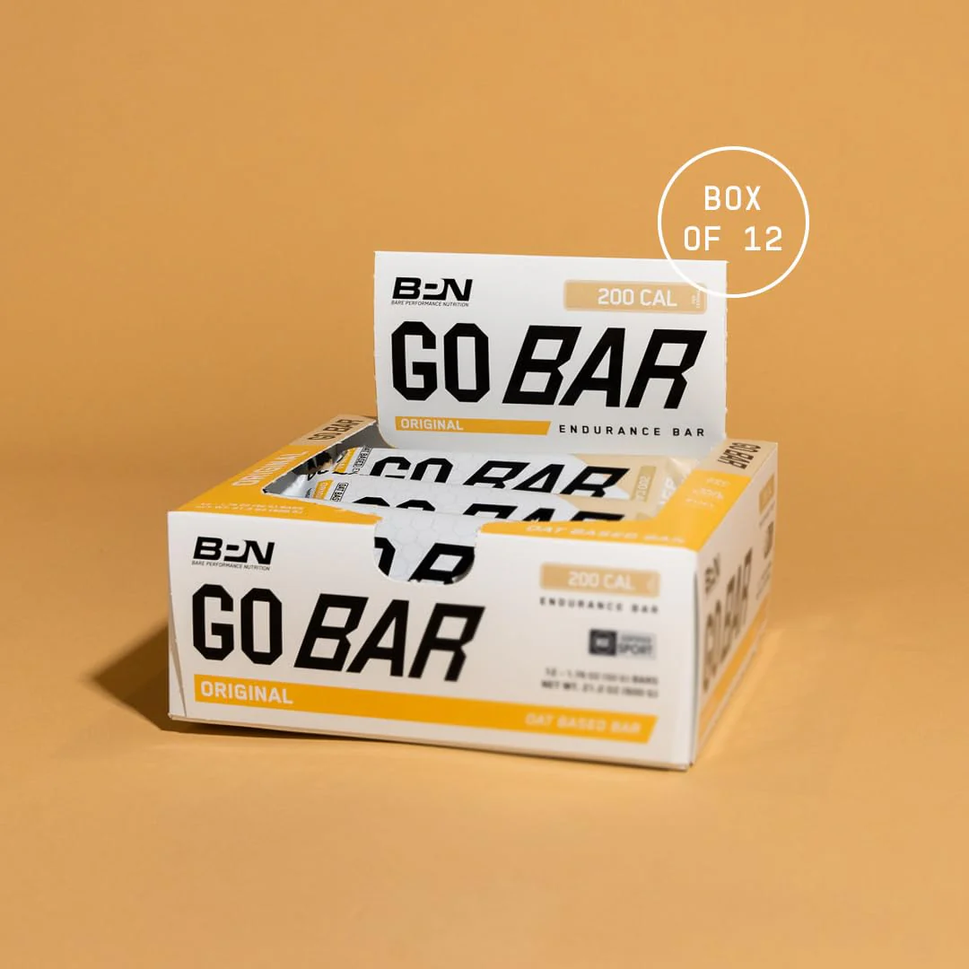 BARE PERFORMANCE NUTRITION Go Bar, Oat Based Endurance Training Snack 36g of Carbohydrates and 200 Calories Per Serving, 12 Bars Per Box, Original Oat - Image 3