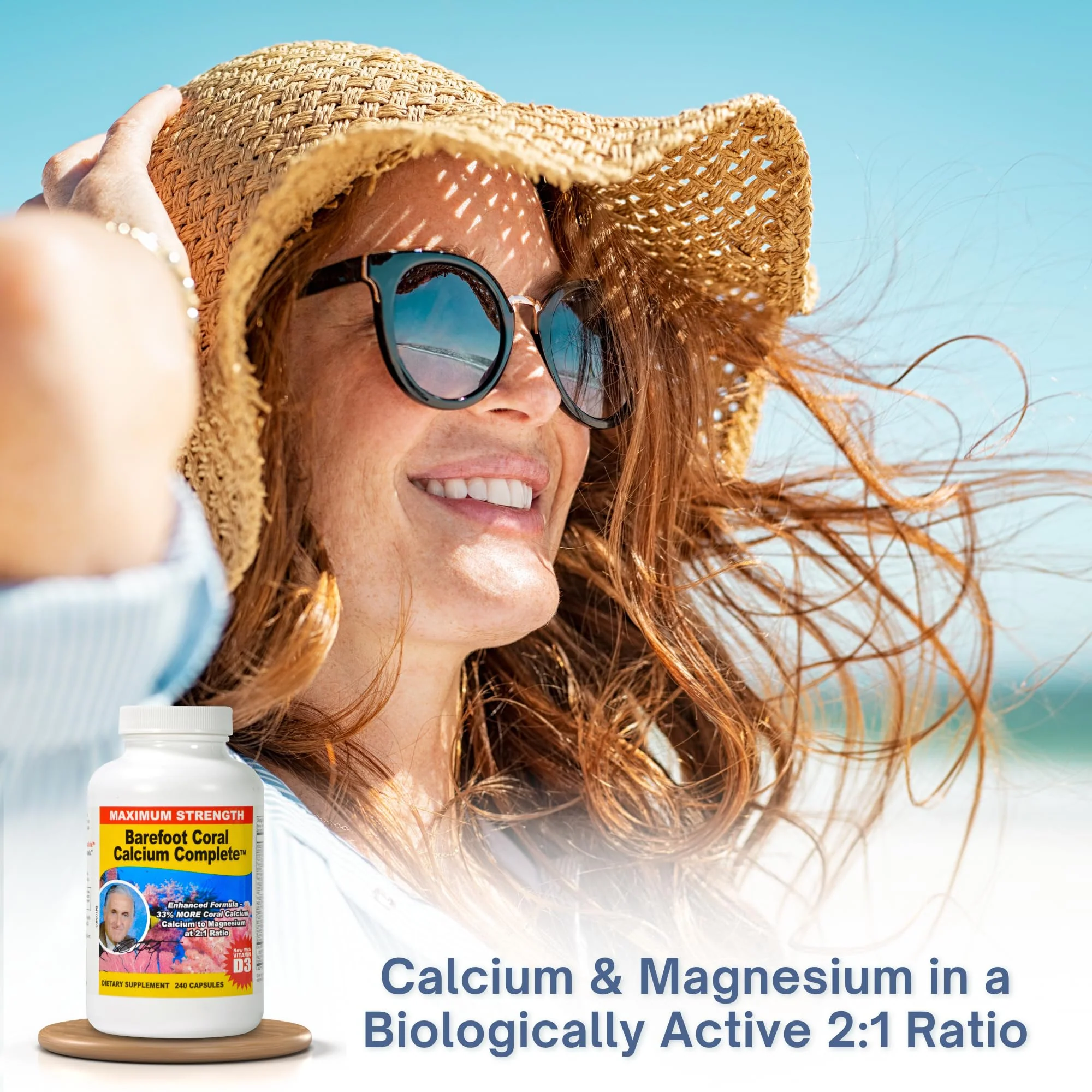 Barefoot Coral Calcium Complete 1500mg, 240 Capsules- Coral Calcium Supplement Developed by Bob Barefoot- Supports Overall Health & PH Levels- Contains Calcium, Magnesium & Vitamin D3 - Image 5