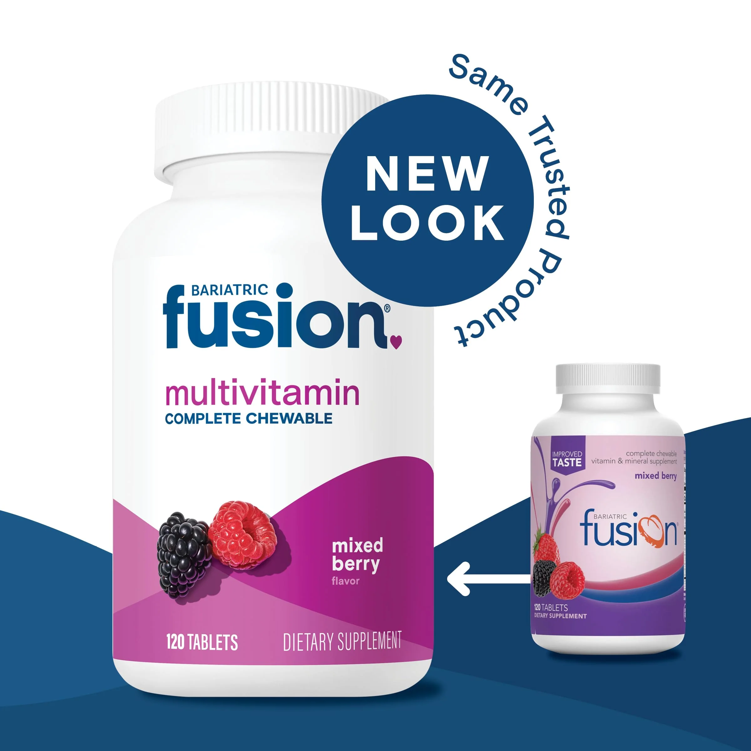 Bariatric Fusion Bariatric Multivitamin with Iron Complete Chewable | Mixed Berry | Post Bariatric Vitamins for Gastric Bypass and Sleeve Gastrectomy | One Month Supply - Image 2