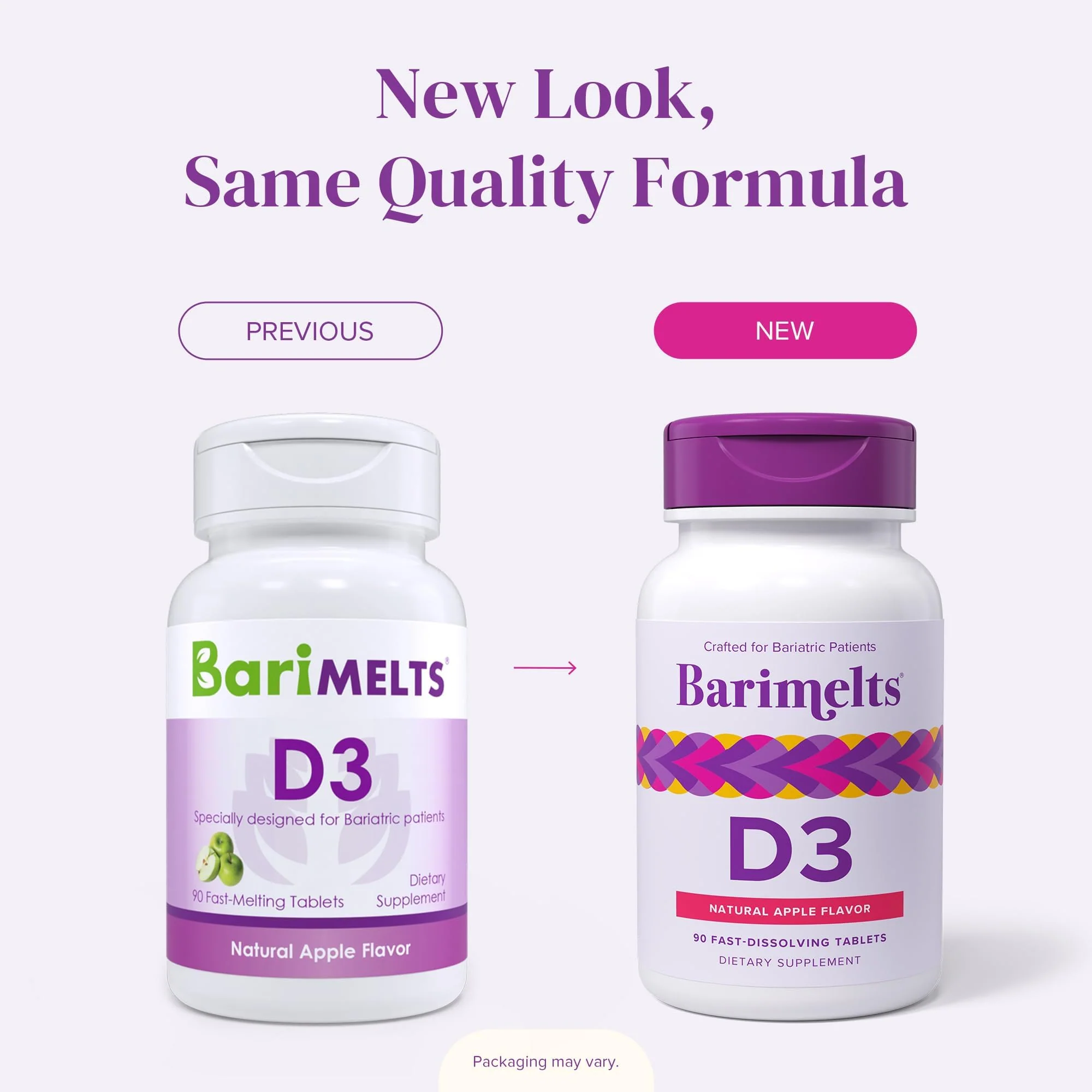 BariMelts Vitamin D3 5000 IU, 90 Fast-Dissolving Tablets (3-Month Supply), Bariatric Vitamins for Women, Natural Apple Flavor - Image 3
